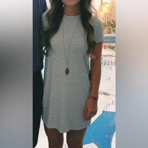 Stripe t-shirt dress, size xs